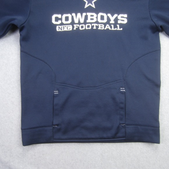 Dallas Cowboys Hoodie Boys Youth Large 14/16 Blue On Field Reebok NFC NFL‎ - Picture 5 of 15